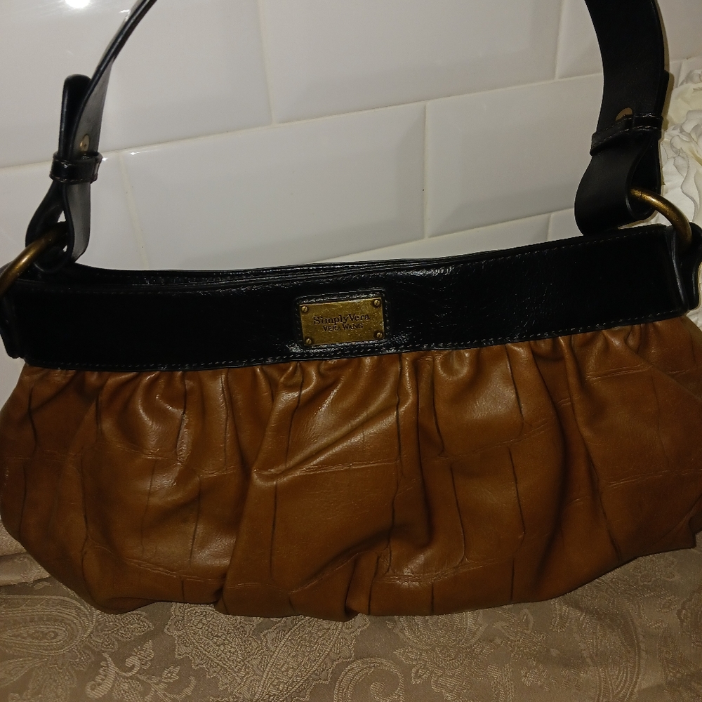 Vera Wang Brown and black hand bag